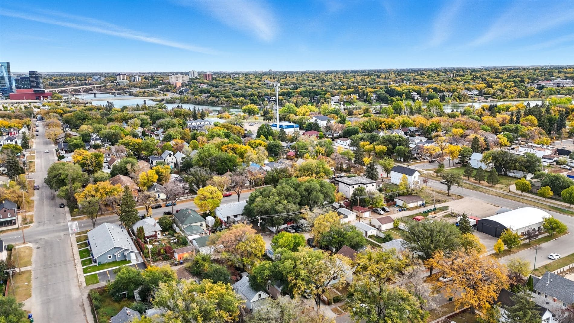 Saskatoon drone view